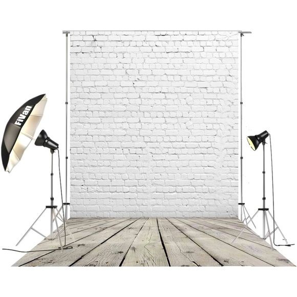 Photography Backdrop for Photo Studio Brick with attached floor 5x10ft 150x300cm - Picture 1 of 4